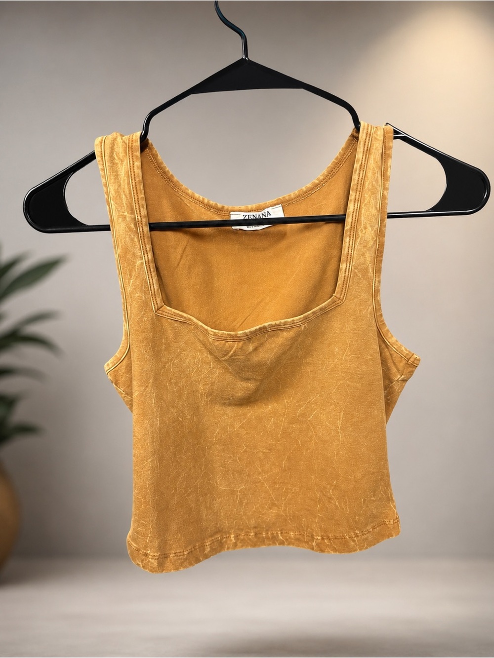 Zenana Mustard Tank